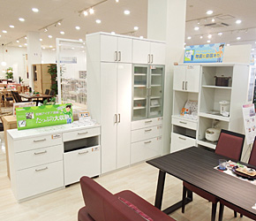 カリモク家具多摩ショールーム キッチンボード