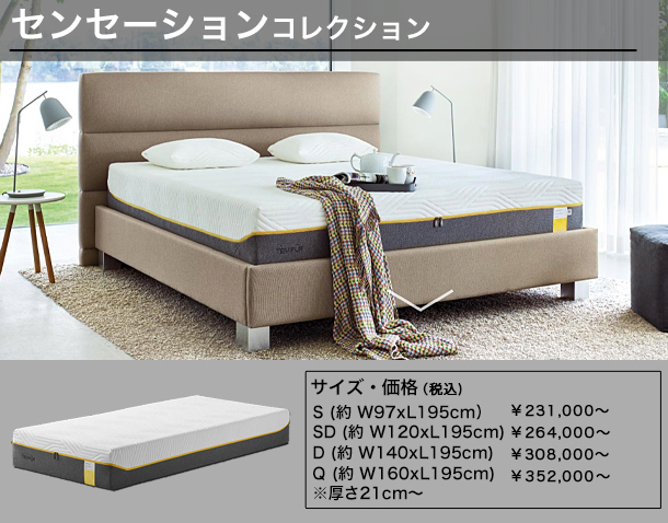 テンピュール　マットレス クラウドコレクションの特徴